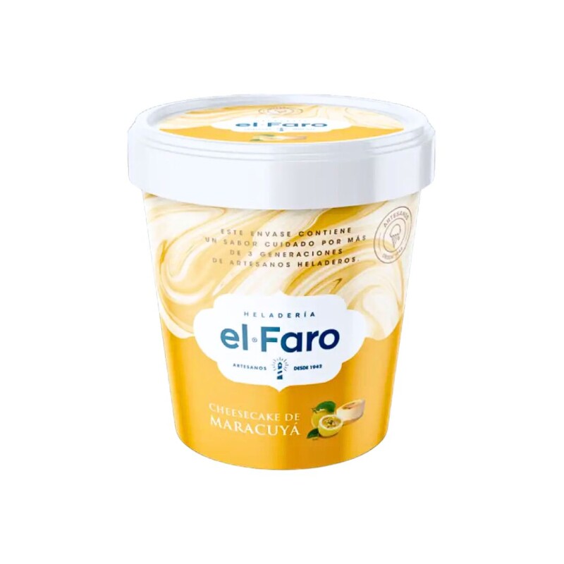 Helado El Faro Cheesecake Maracuyá - 200 ml Helado El Faro Cheesecake Maracuyá - 200 ml