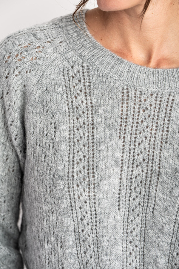 Sweater Textura Gris