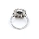 Anillo Antiguo En Platino, Zafiro Y Brillantes Anillo Antiguo En Platino, Zafiro Y Brillantes