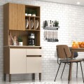 KIT COCINA 3 PUERTAS 1 CAJON NATURALE/GRIS PETRA KIT COCINA 3 PUERTAS 1 CAJON NATURALE/GRIS PETRA