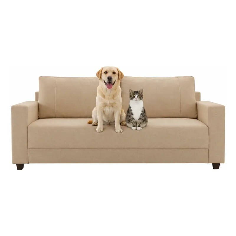 SOFA 3 CUERPOS - TELA PET FRIENDLY BEIGE SOFA 3 CUERPOS - TELA PET FRIENDLY BEIGE