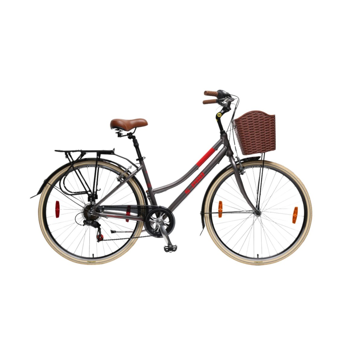 Bicicleta STRADA LADY DLX - Rodado 28 - S-PRO - Gris 