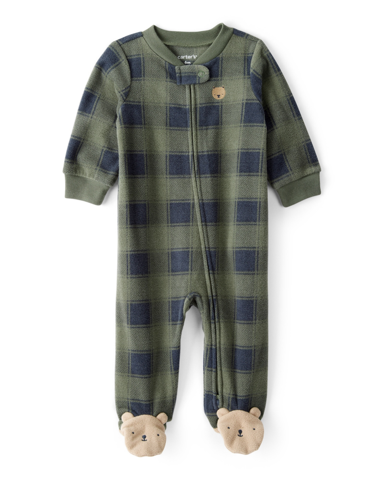 Pijama una pieza de micropolar, con pie, diseño oso Pijama una pieza de micropolar, con pie, diseño oso