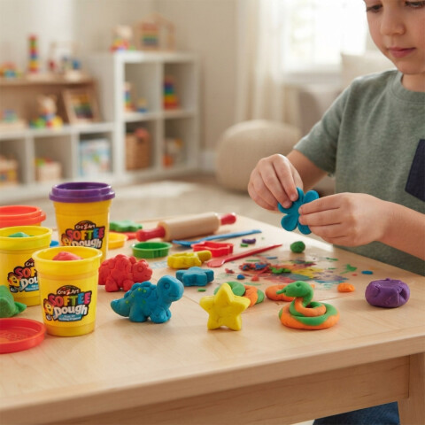 Softee Dough Pack x 8 Latas de Masas Colores Lexibook U