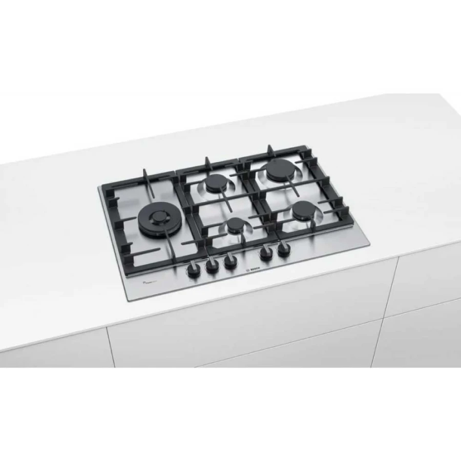 Anafe a gas Bosch Inox 75cm PCS7A5B90 Anafe a gas Bosch Inox 75cm PCS7A5B90