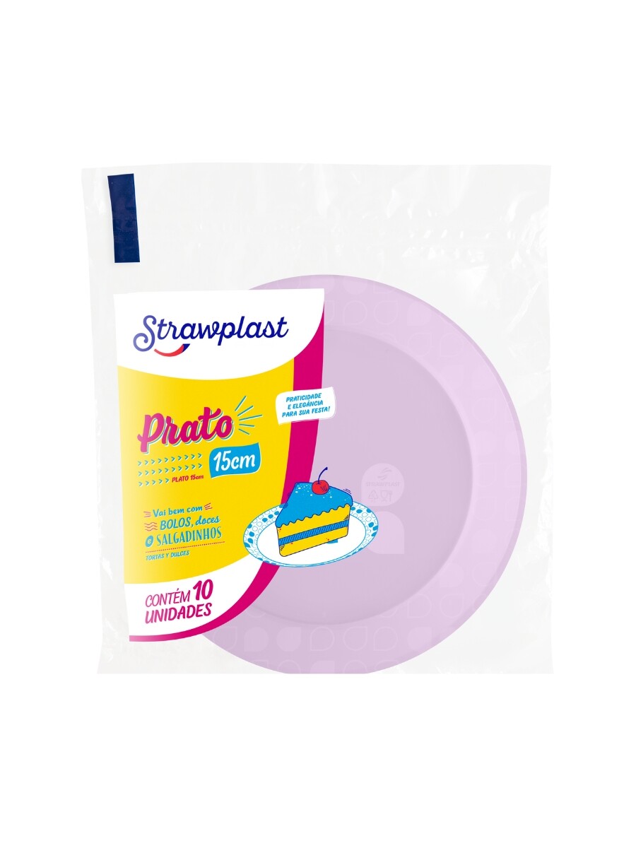 PLATOS REDONDOS 15cm lila