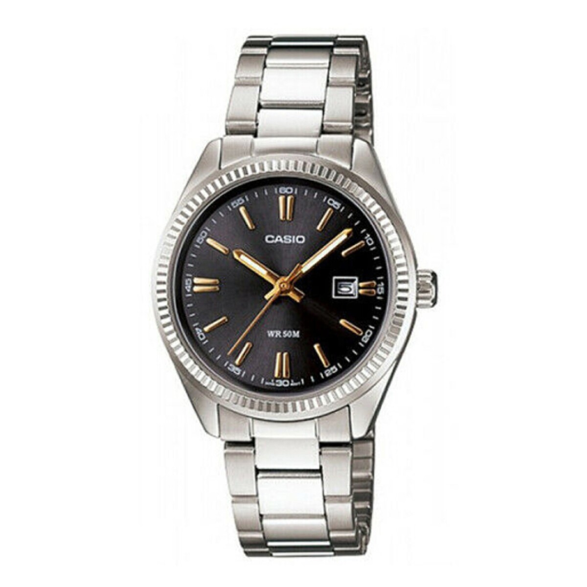 Reloj Casio MTP1302D 1A2VDF para hombre con correa de acero - Negro 