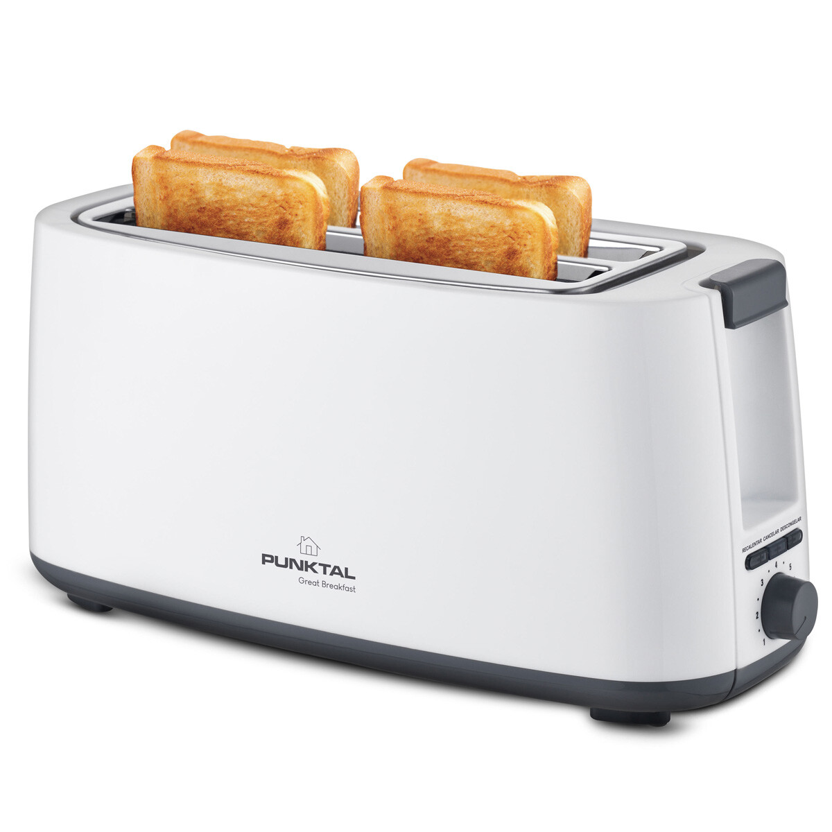 TOSTADORA 4 PANES PUNKTAL 1400W 