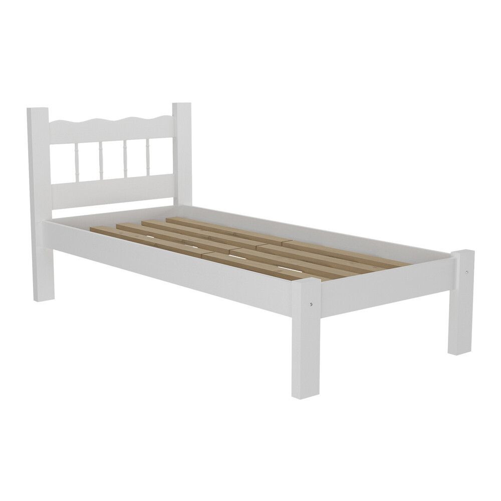 Cama 1 plaza - 100% madera maciza Cama 1 plaza - 100% madera maciza