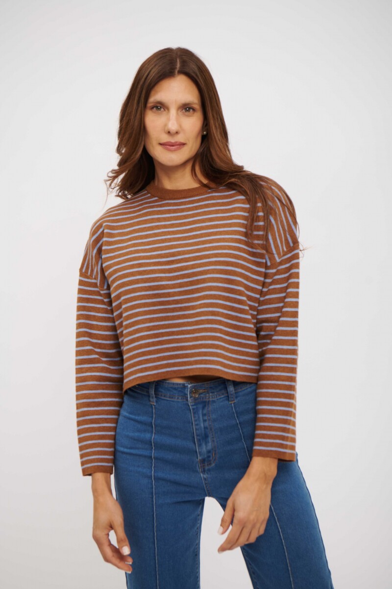 BUZO NUMA CHOCOLATE Y LAVANDA