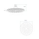ROSETA PARA GRIFERIA NEGRO MATE LINEA AGRIGENTO BAÑO NEGRO