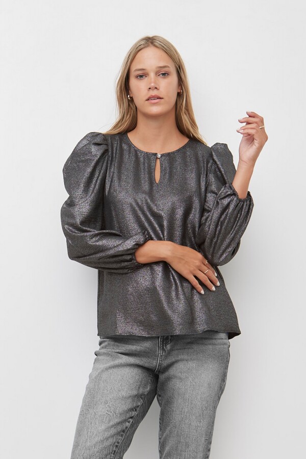 Blusa Brillos NEGRO/GRIS