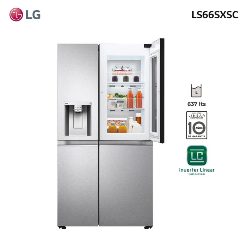 Heladera LG LS66SXSC SBSI inverter inox. Heladera LG LS66SXSC SBSI inverter inox.