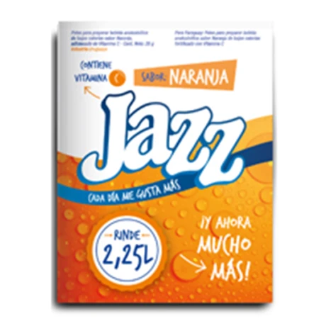 REFRESCO EN POLVO JAZZ NARANJA 2.25 LT REFRESCO EN POLVO JAZZ NARANJA 2.25 LT