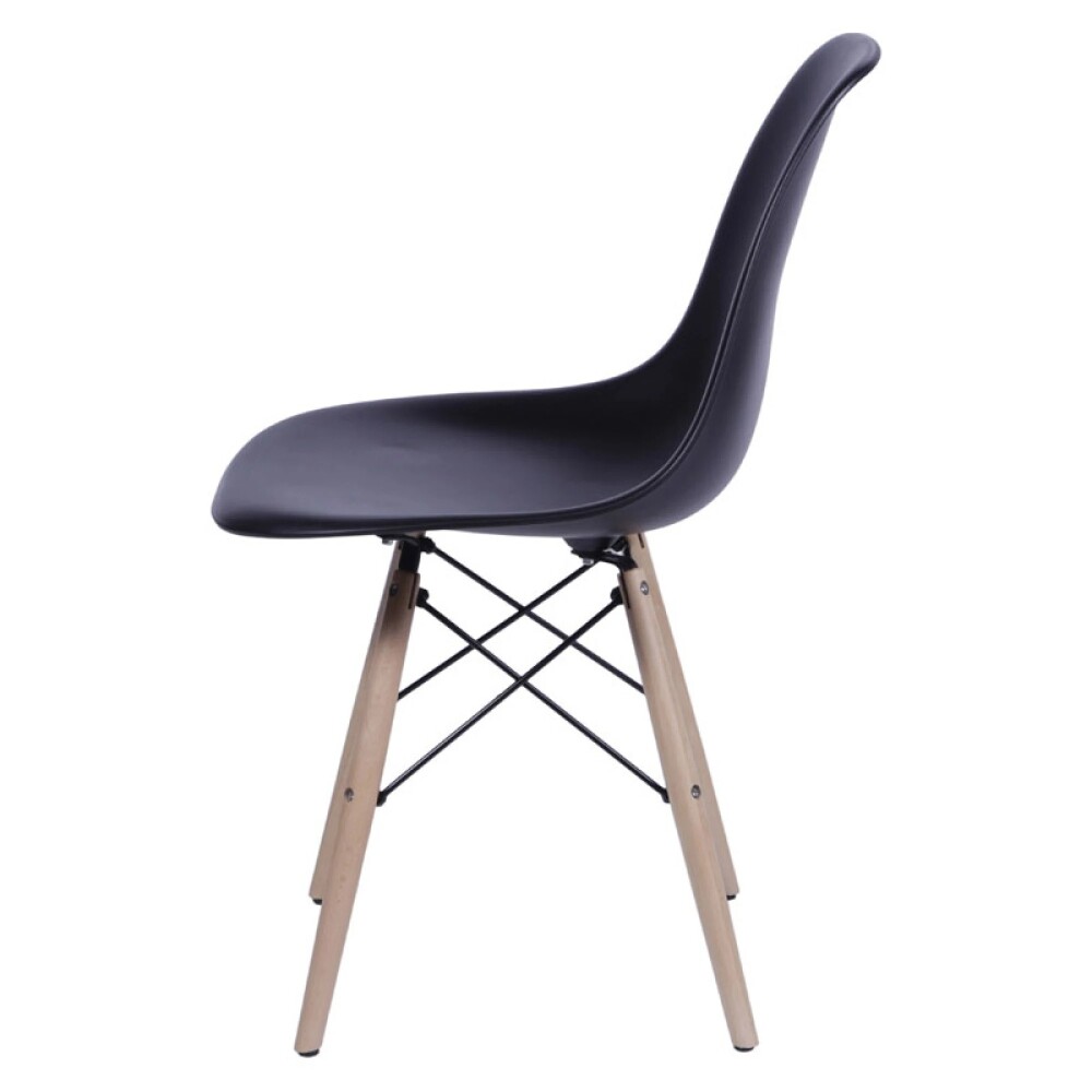 Silla Eames DKR - Base En Madera Negro