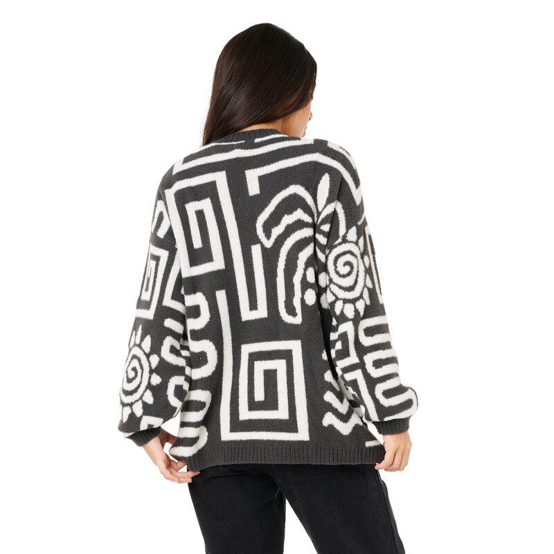 Buzo Rip Curl Sunset Luau Knit Crew - Multicolor Buzo Rip Curl Sunset Luau Knit Crew - Multicolor