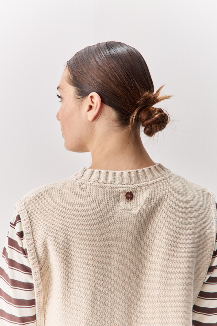 CHALECO TILA Beige Claro