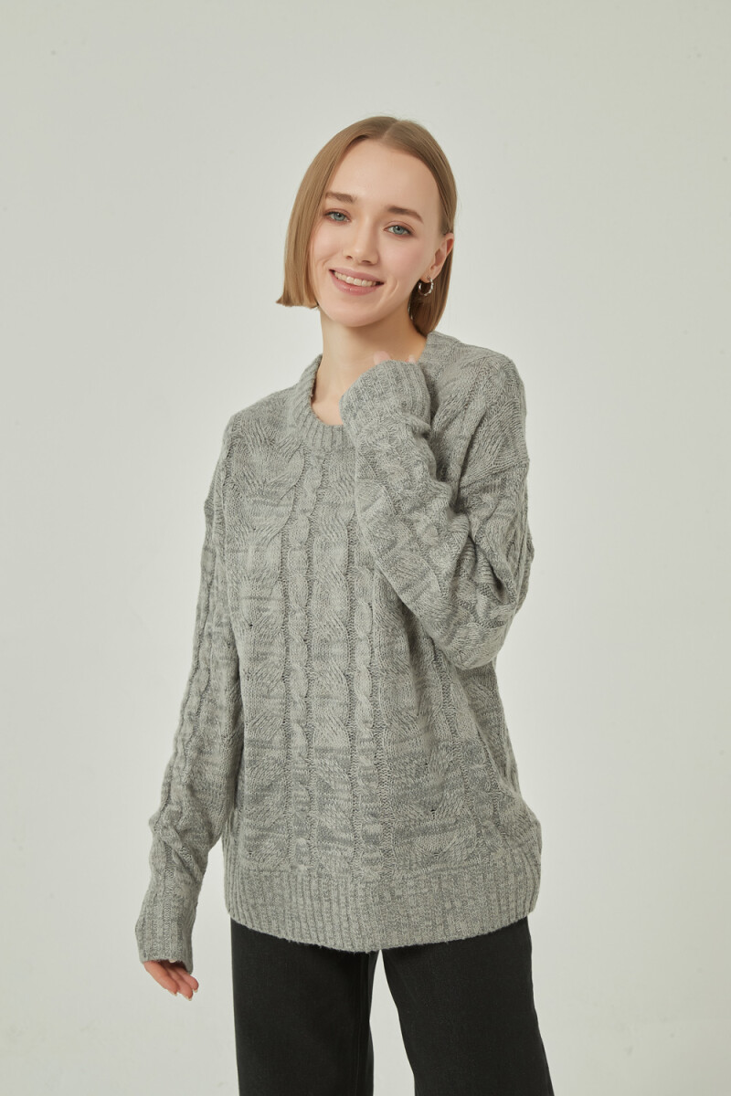 Sweater Beraldo - Gris Melange Medio 