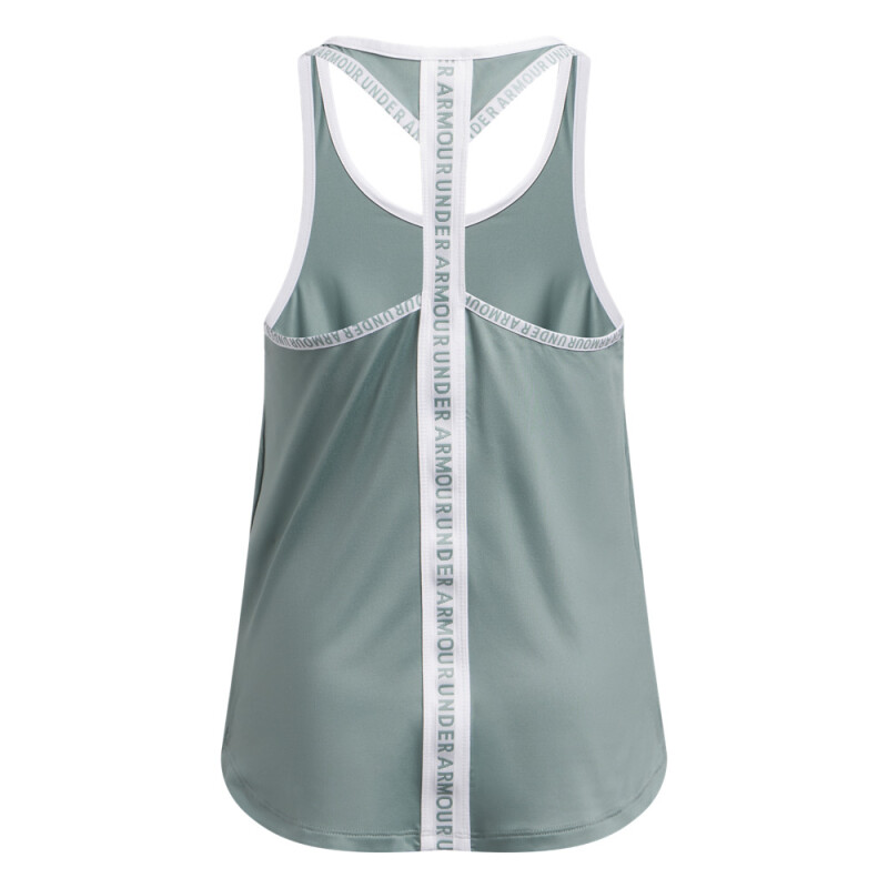 Tech Knockout Tank-PNK GRN-348