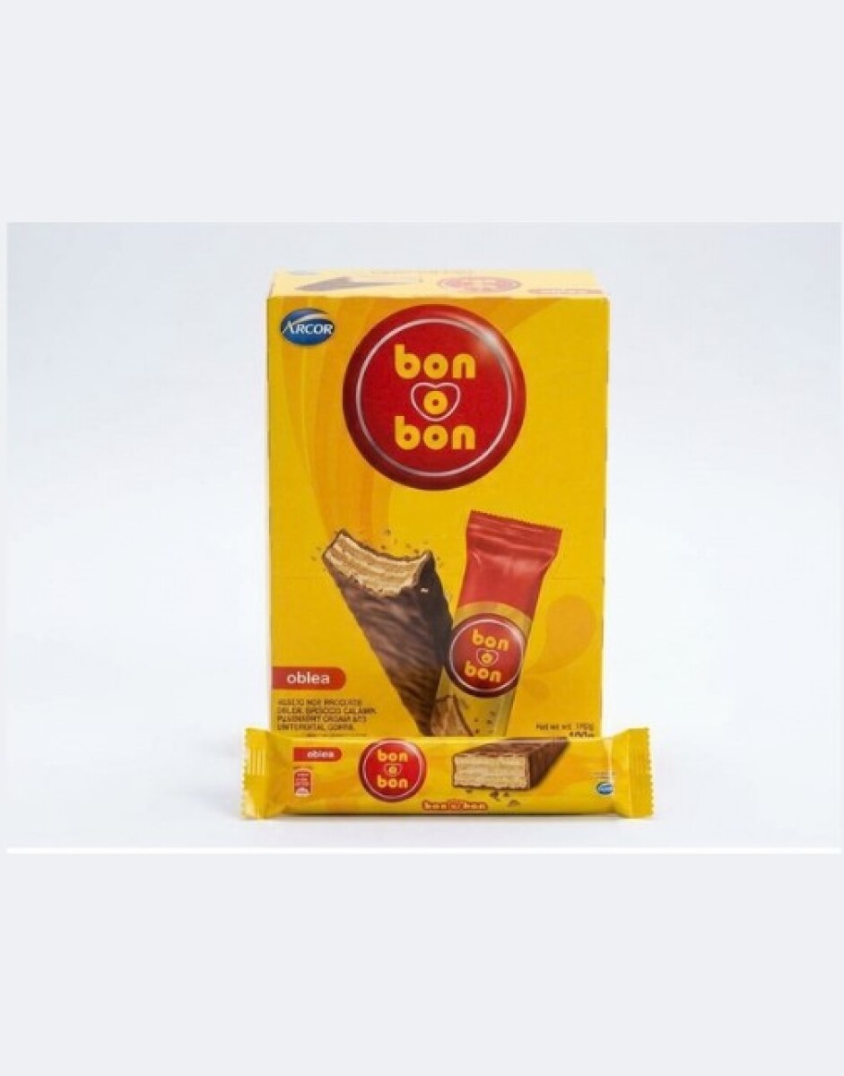 BARRITA OBLEA BON O BON 30GRS (DISPLAY 20PCS) - CHOCOLATE NEGRO 
