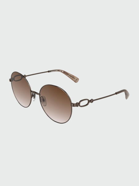 LONGCHAMP - Lentes de Sol Dorado/ Kaki Degradado J50