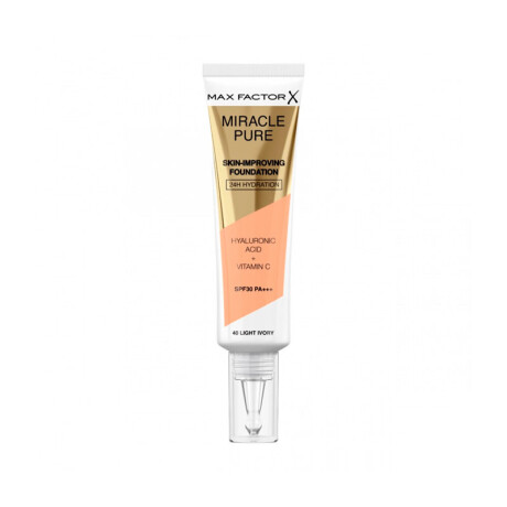 Base max Factor Miracle Pure Foundation Ligth Ivory 40
