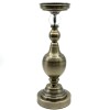 Candelabro de metal plateado 34 cm Candelabro de metal plateado 34 cm
