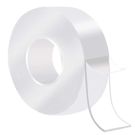 Cinta Adhesiva Doble Faz Transparente Blanco