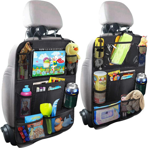 2 Organizadores De Respaldo Asiento Auto Tablet Bolsillo 2 Organizadores De Respaldo Asiento Auto Tablet Bolsillo