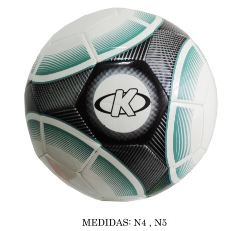 PELOTA FUTBOL K N°4 PU BL/NG/VERDE 2023 001