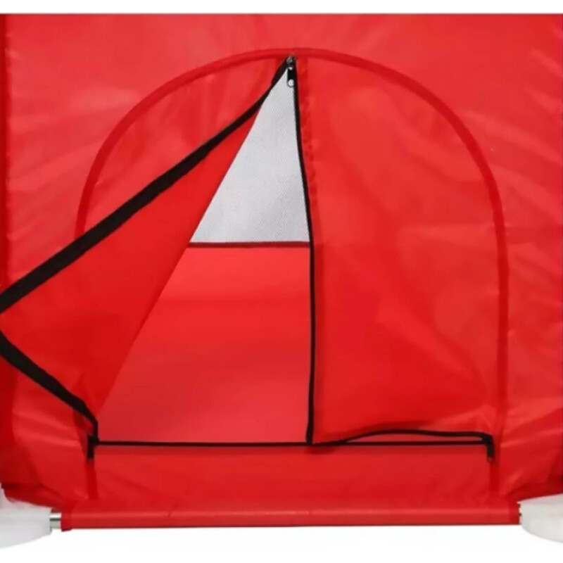 Corralito Pelotero Estructural Bebe Hexagonal C/puerta Bosco Rojo