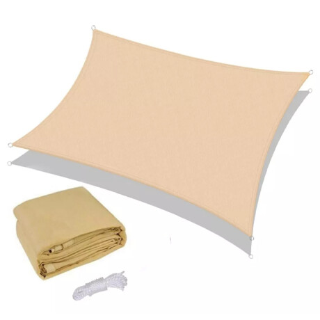 Toldo vela cuadrado impermeable 3x3 mts BEIGE