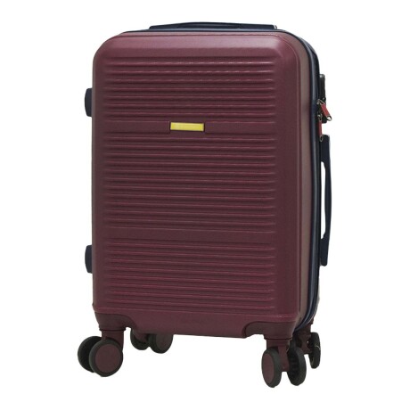Set Viaje Valija Grande Rígida + Neceser + Dispensador 4 Bot Bordó