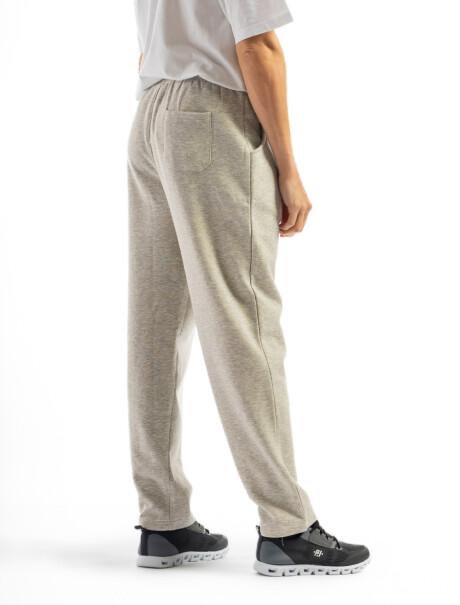 Pantalón Felpa Clásico Manchester Gris Claro Melange