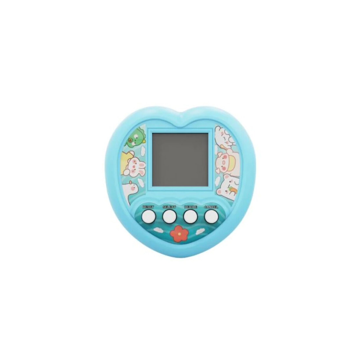 Mascota virtual corazón - celeste 