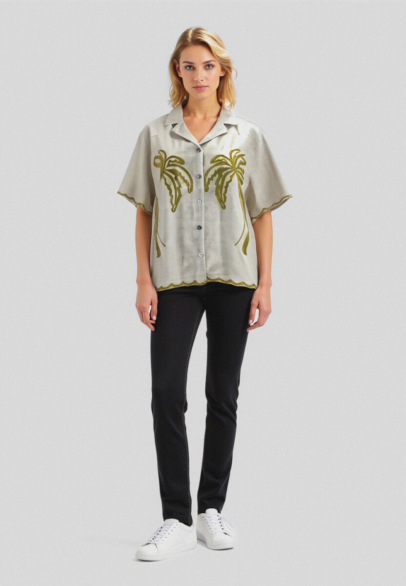 Camisa Mercedita - Crudo / Natural 
