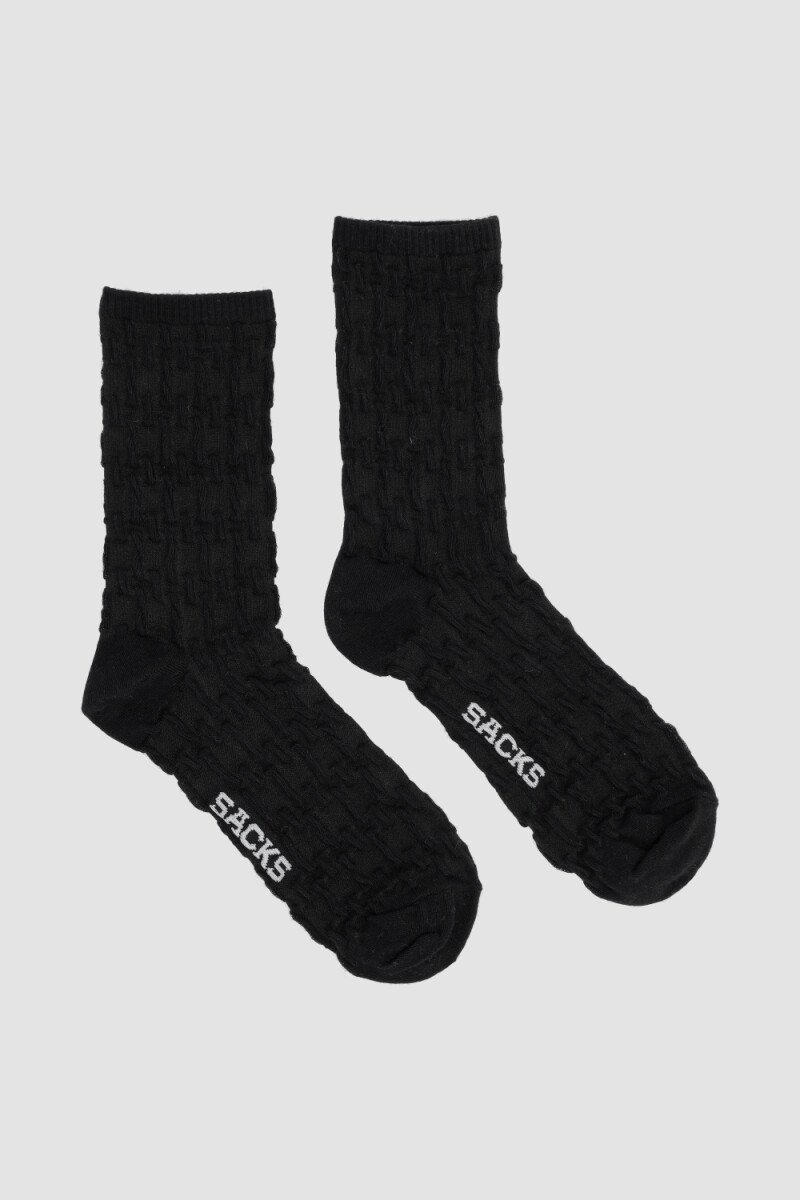 Medias diseño relieve extra - Negro 