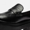 Mocasín Claire En Cuero Liso Negro