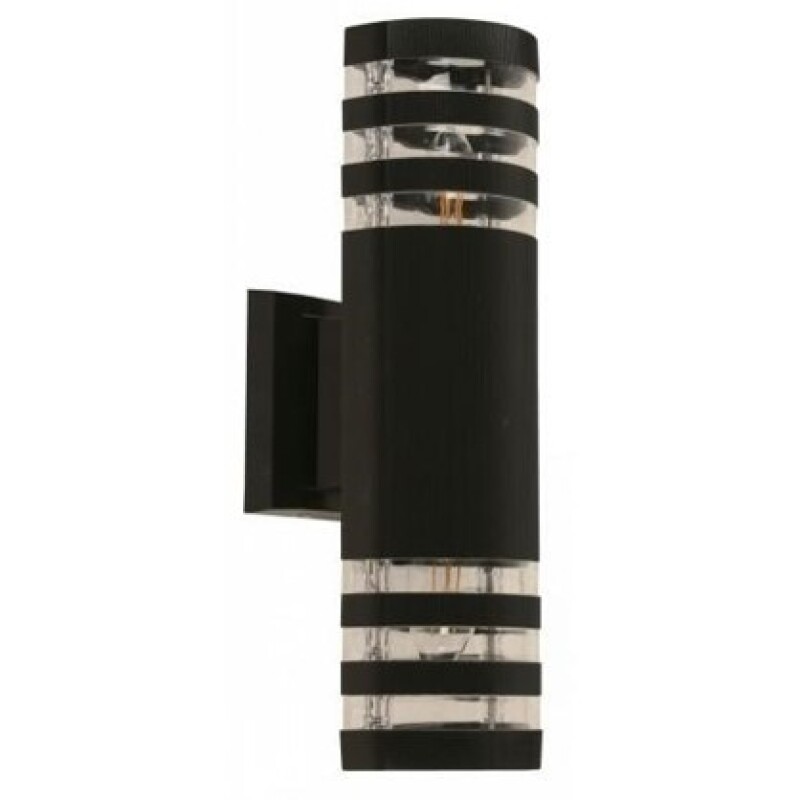 APLIQUE EXTERIOR ADO 2L NEGRO PARED E27 RAYAS APLIQUE EXTERIOR ADO 2L NEGRO PARED E27 RAYAS