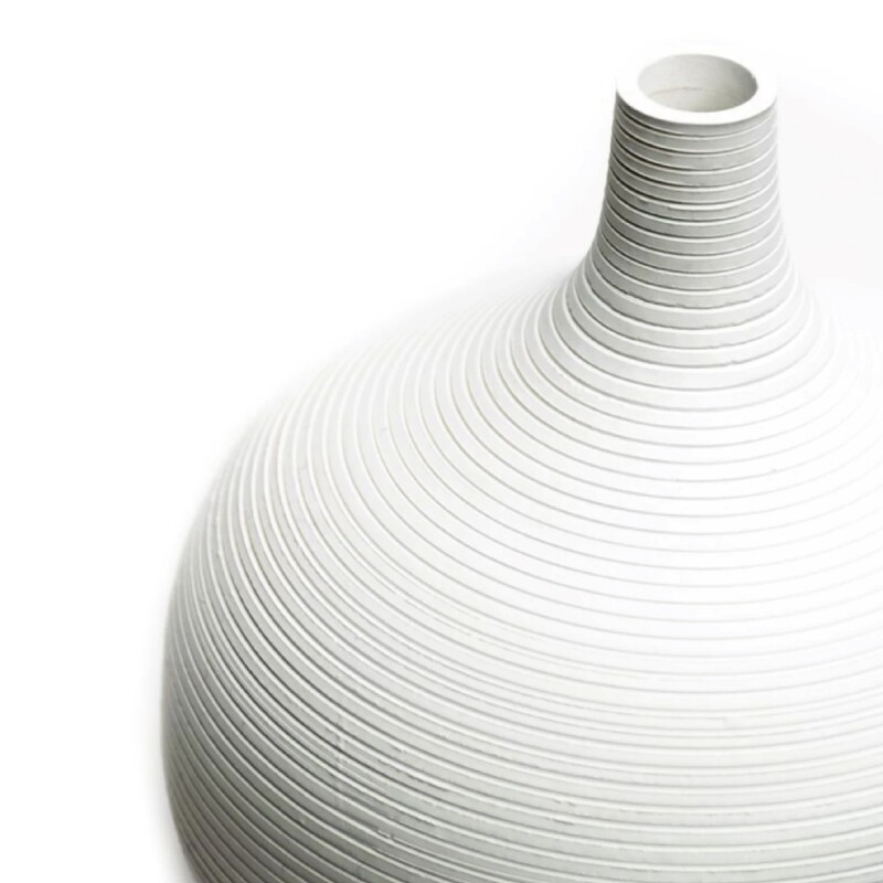 FLORERO CERAMICA D17x21CM BLANCO/NEGRO MATE FLORERO CERAMICA D17x21CM BLANCO/NEGRO MATE