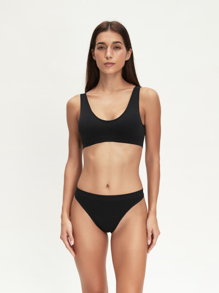 TOP BRETEL ANCHO SEAMLESS NEGRO