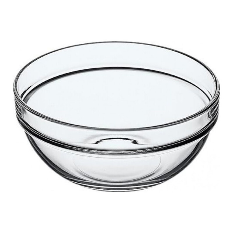 Bowl ensaladera de vidrio 23 cm TRANSPARENTE