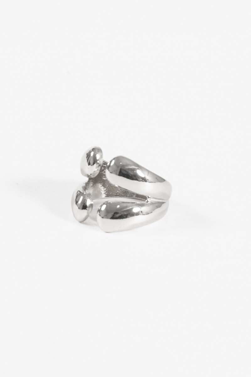 Anillo bold plateado