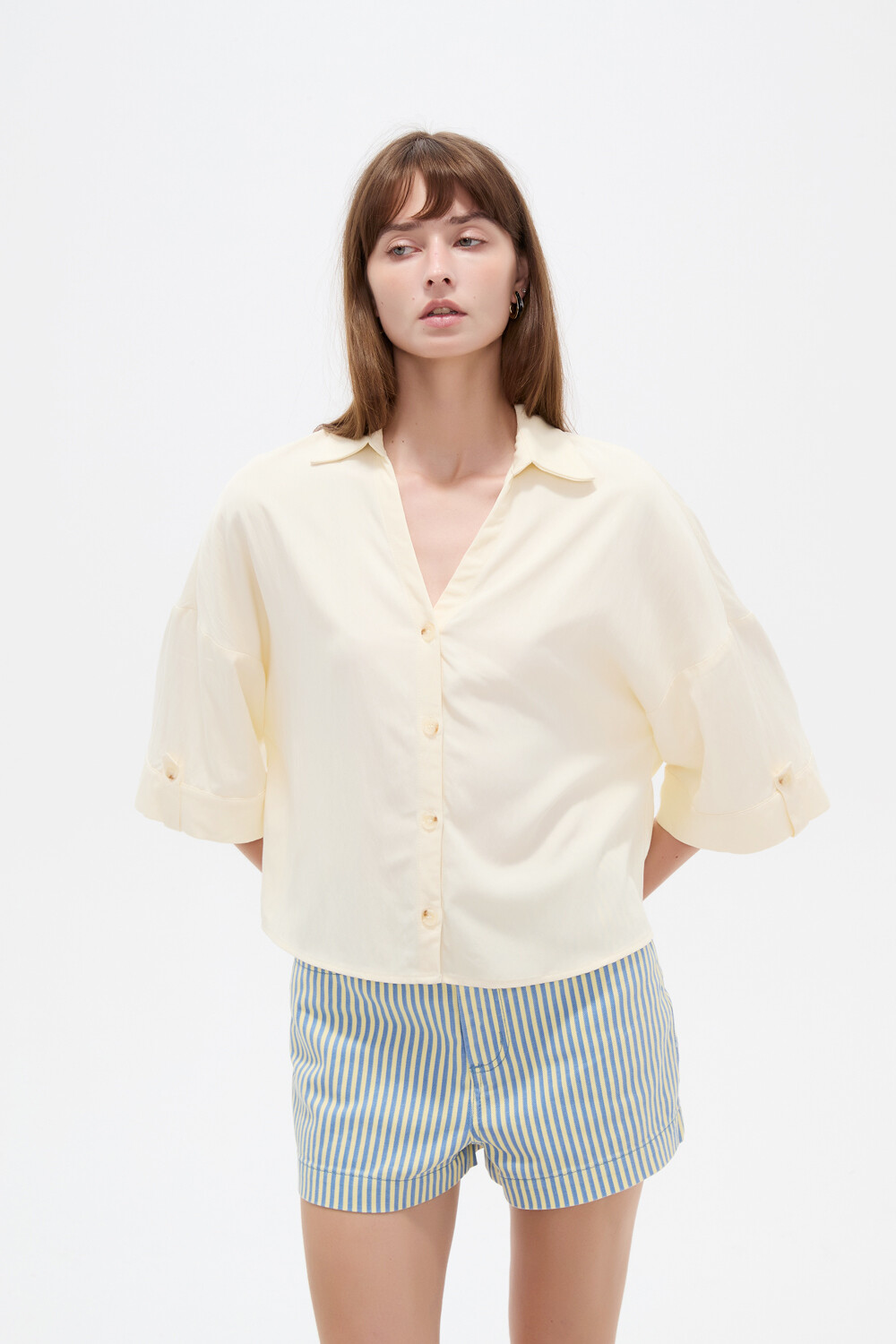 Camisa Tareo Crudo / Natural