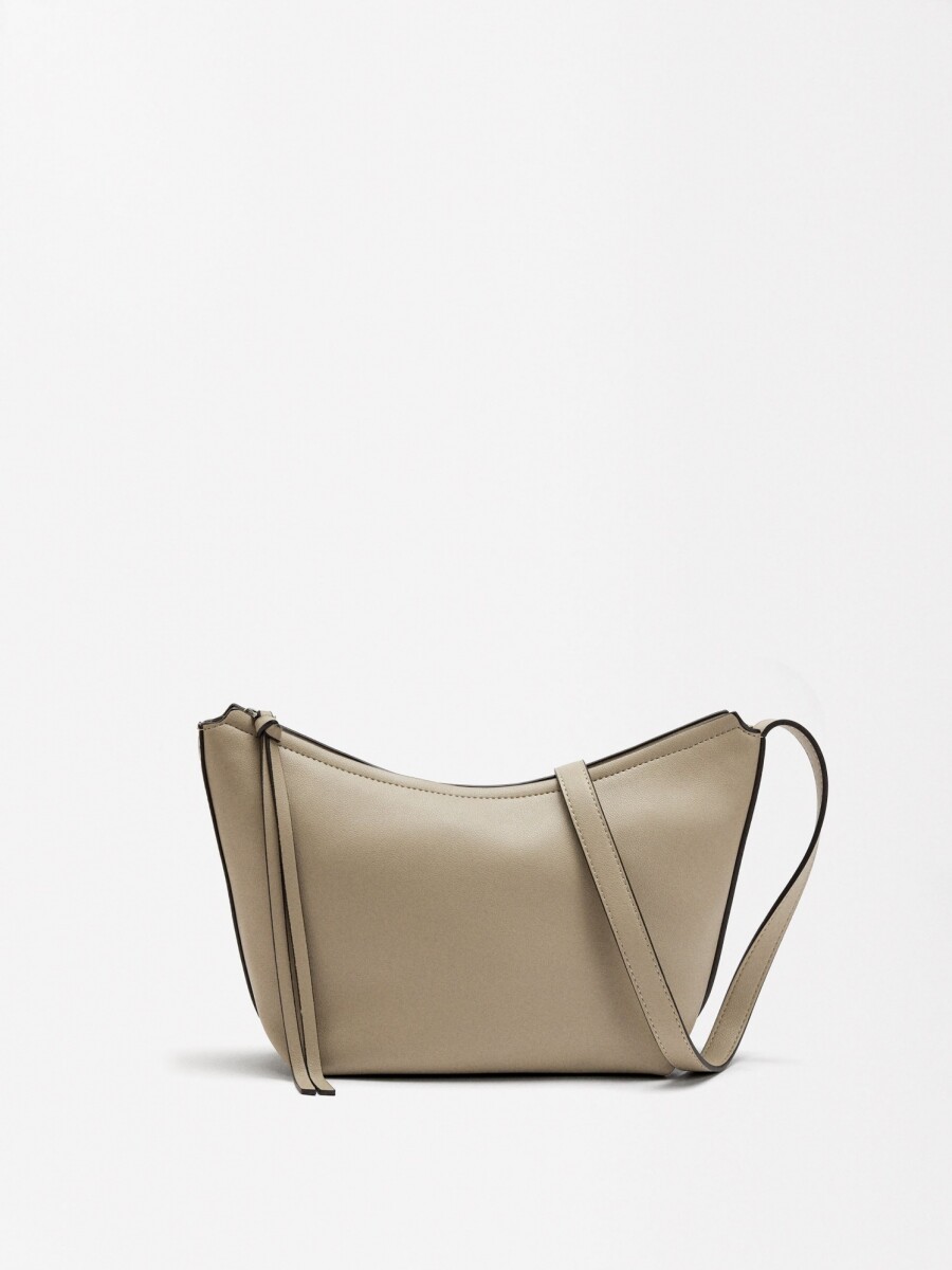 Bolso Bandolera Liso crudo
