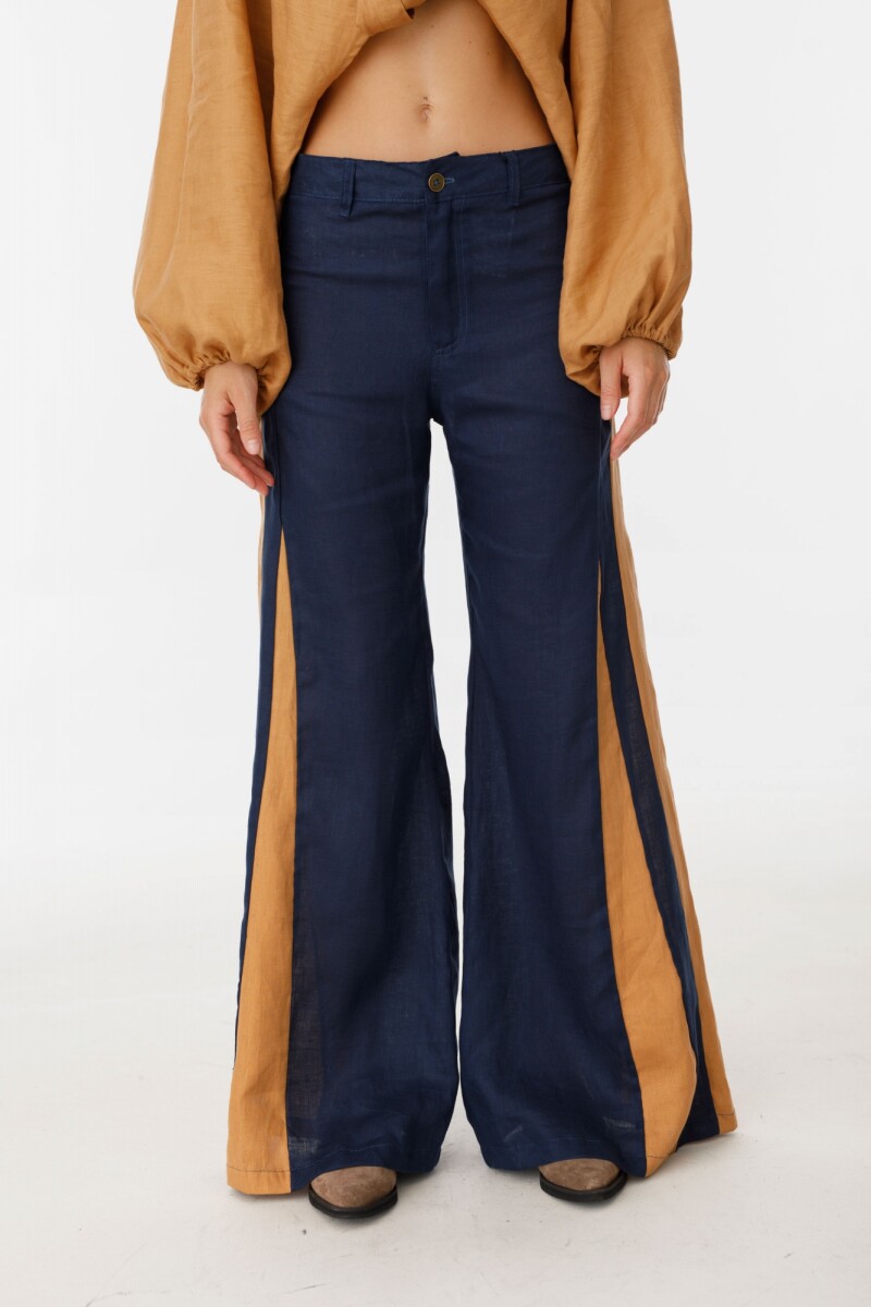 Pantalon Murra Azul/Camel