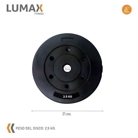 Discos revestidos 2.5 kg con recubrimiento plástico y núcleo de cemento duradero Discos revestidos 2.5 kg con recubrimiento plástico y núcleo de cemento duradero