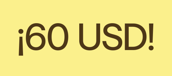 Oportunidades a USD 60