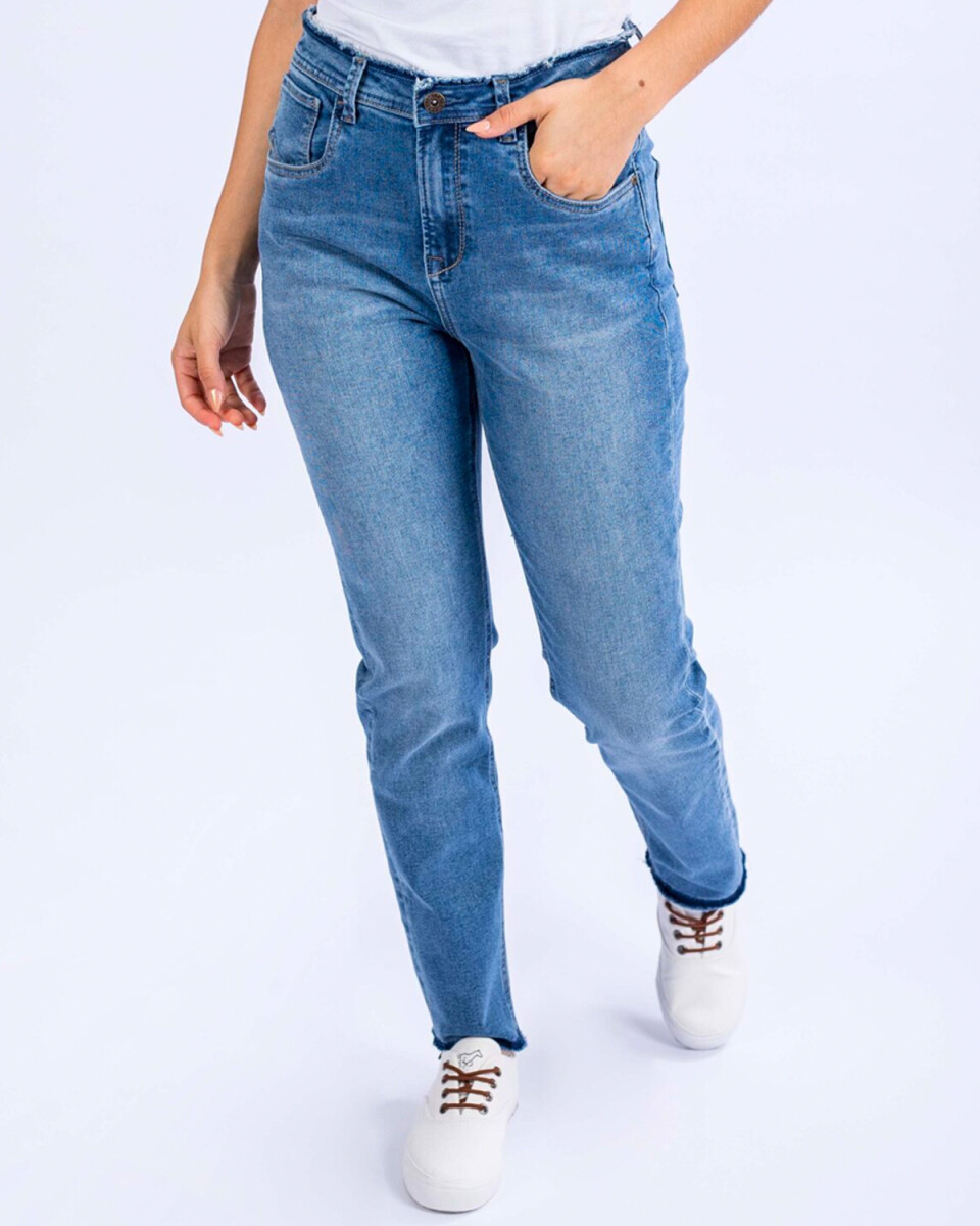 Pantalón de jeans para dama Slim Fit UFO Blush Azul - Talle 24 