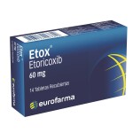 ETOX 60 MG. CJ X 14 TABL. única